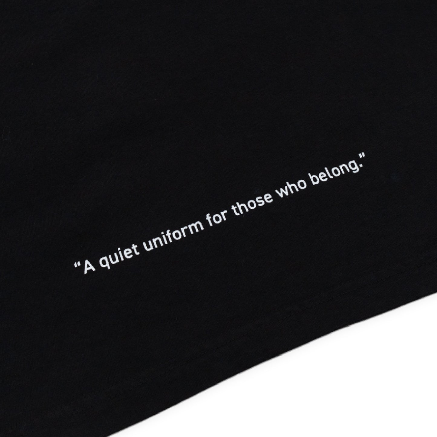 クルーネック Tシャツ Made in USA 6.5oz ブラック×ホワイト | uniquele ST2003