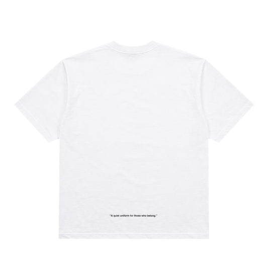 CREW NECK T-SHIRT ST2003 WHITE / BLACK