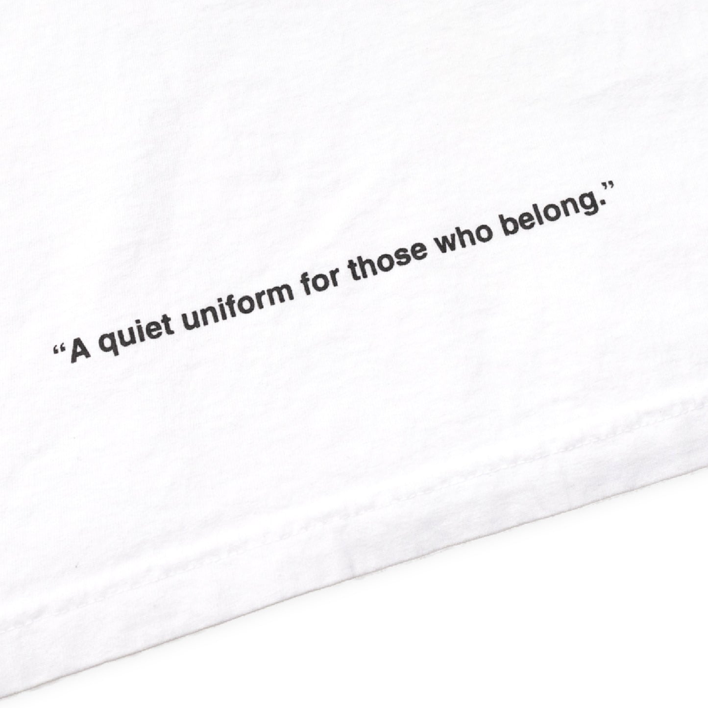 クルーネック Tシャツ Made in USA 6.5oz ホワイト×ブラック | uniquele ST2003