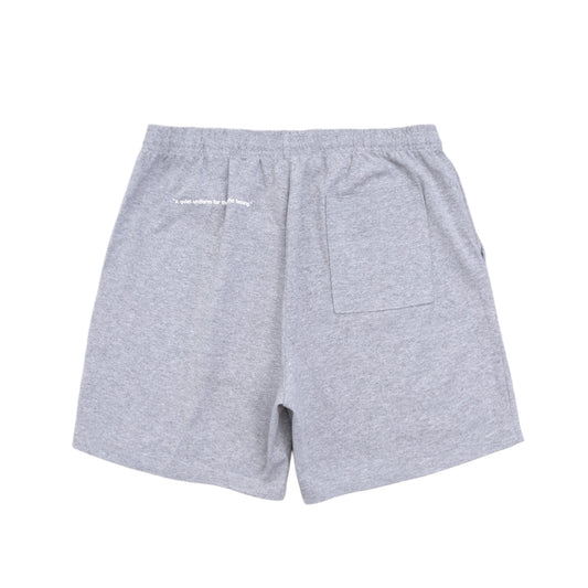 HEAVY JERSEY SWEAT SHORT SP2003 ASH GREY / WHITE