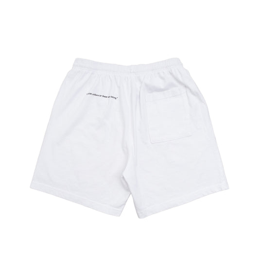 HEAVY JERSEY SWEAT SHORT SP2003 WHITE / BLACK