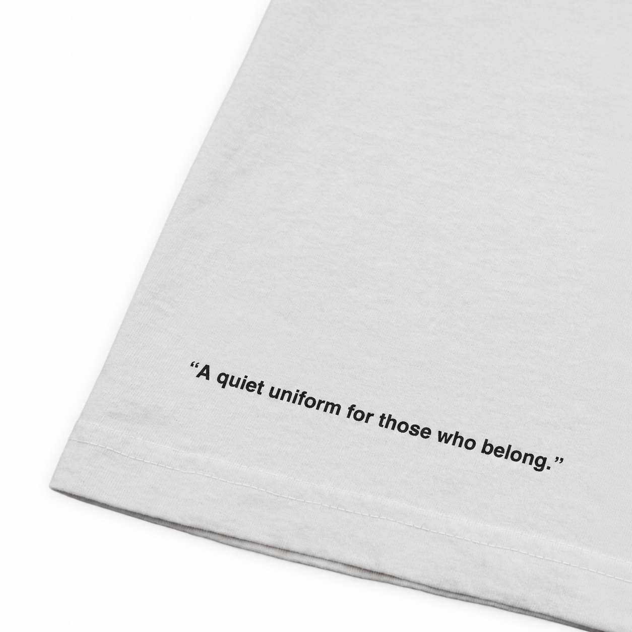 クルーネック Tシャツ Made in USA 6.5oz セメント×ブラック | uniquele ST2002