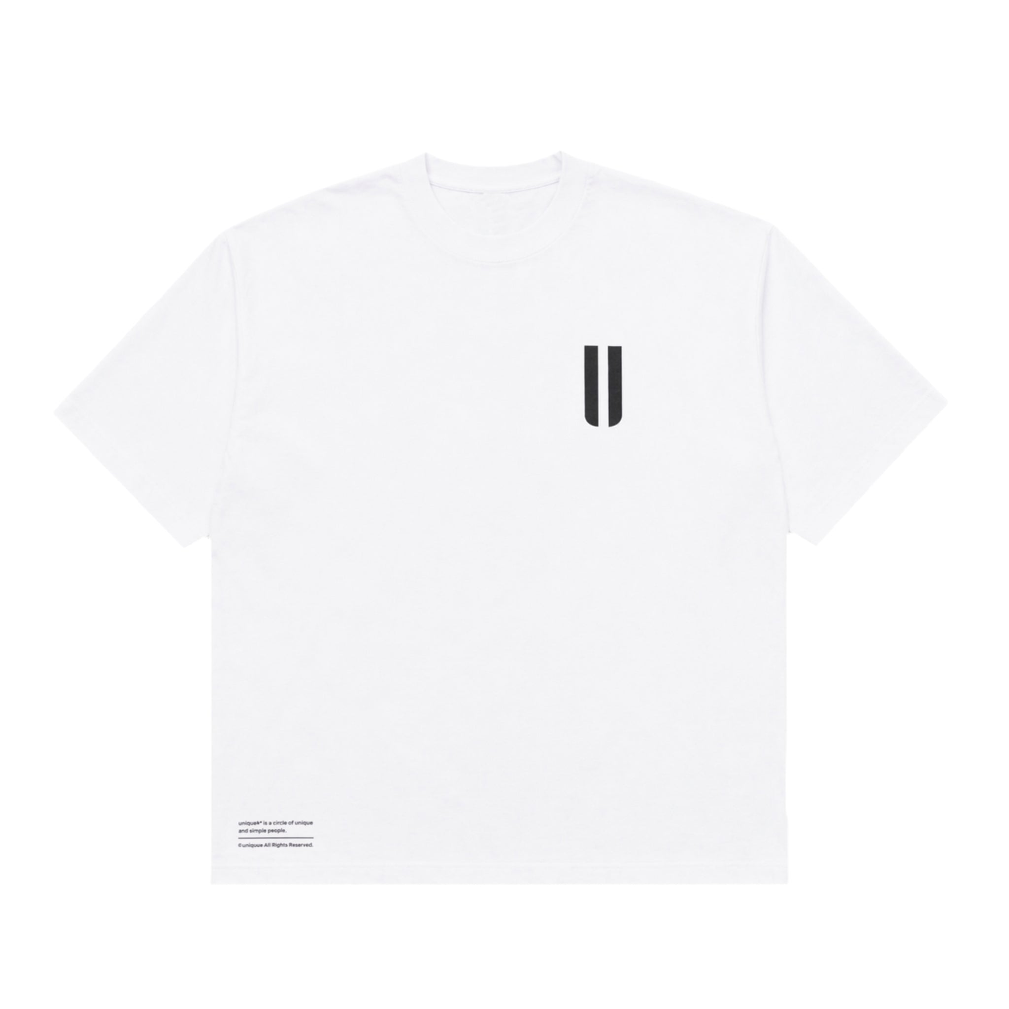 ホワイト クルーネック Tシャツ クルーネック Tシャツ Made in USA 6.5oz ホワイト×ブラック