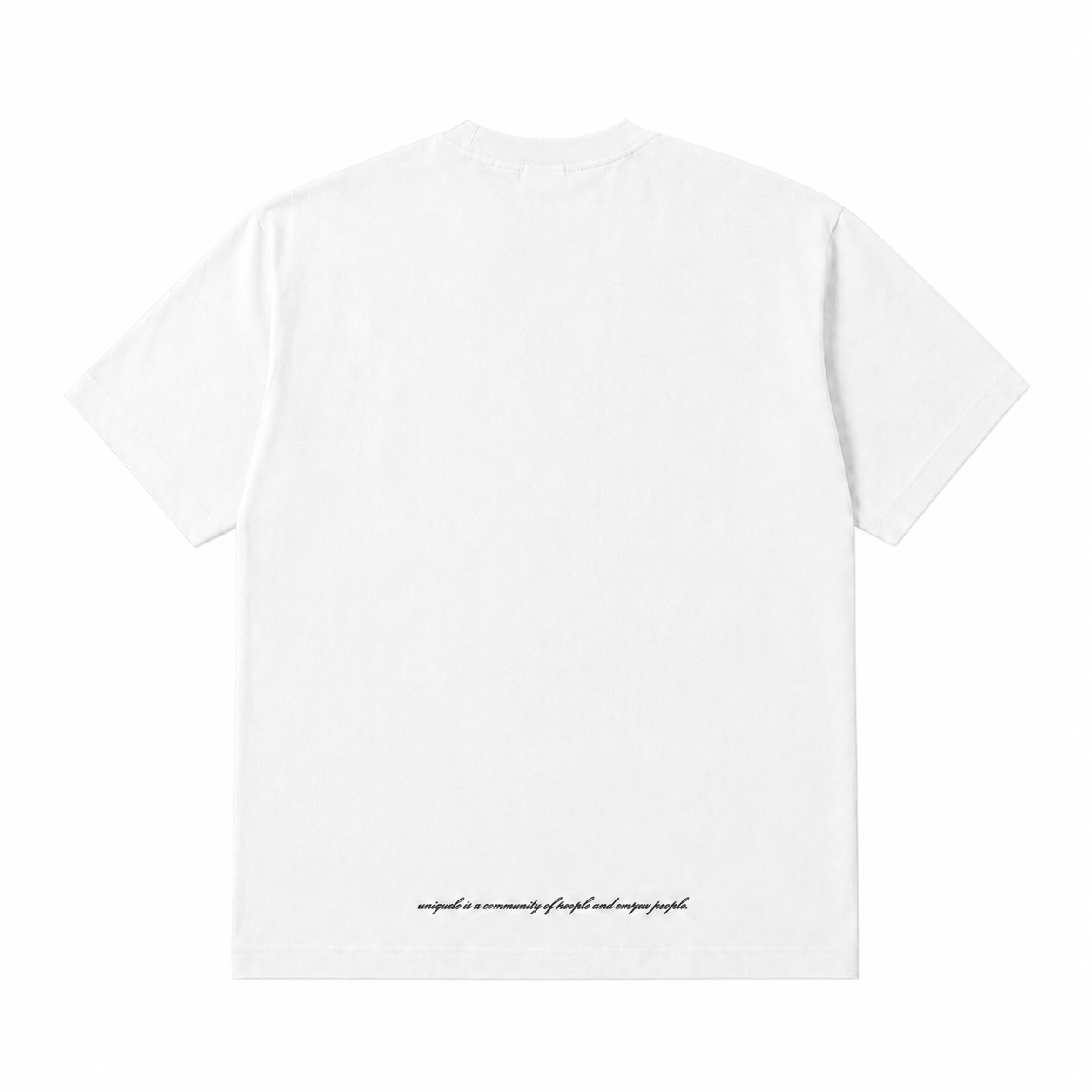 【ご予約商品】クルーネック Tシャツ Made in USA 6.5oz ホワイト×ブラック | uniquele ST2004