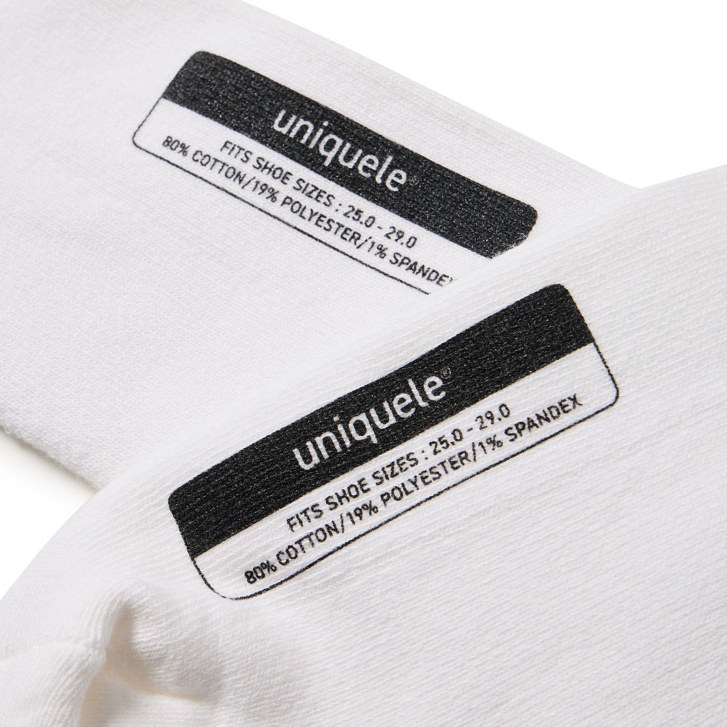 THE SOCKS WHITE/BLACK 2SET
