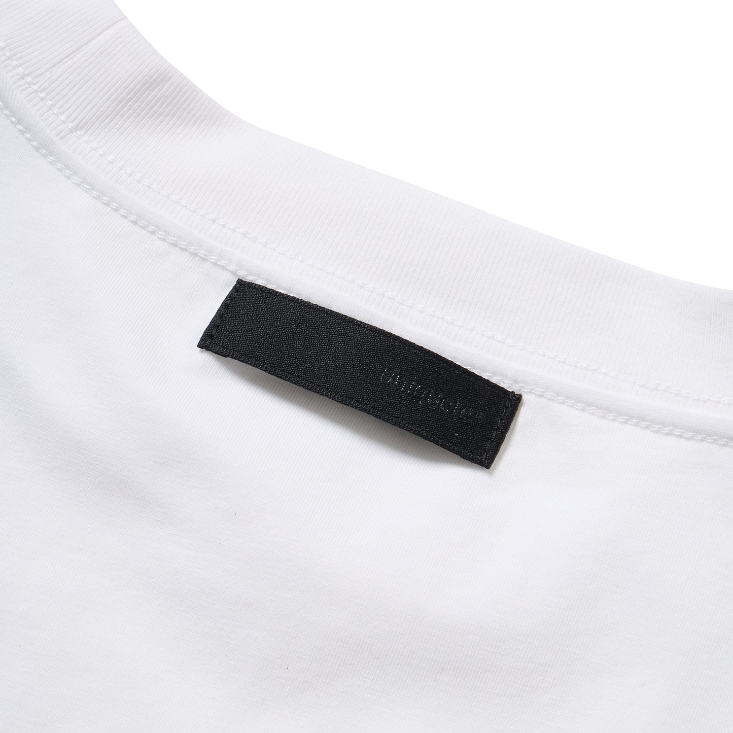 block mock neck t-shirt white SST_W