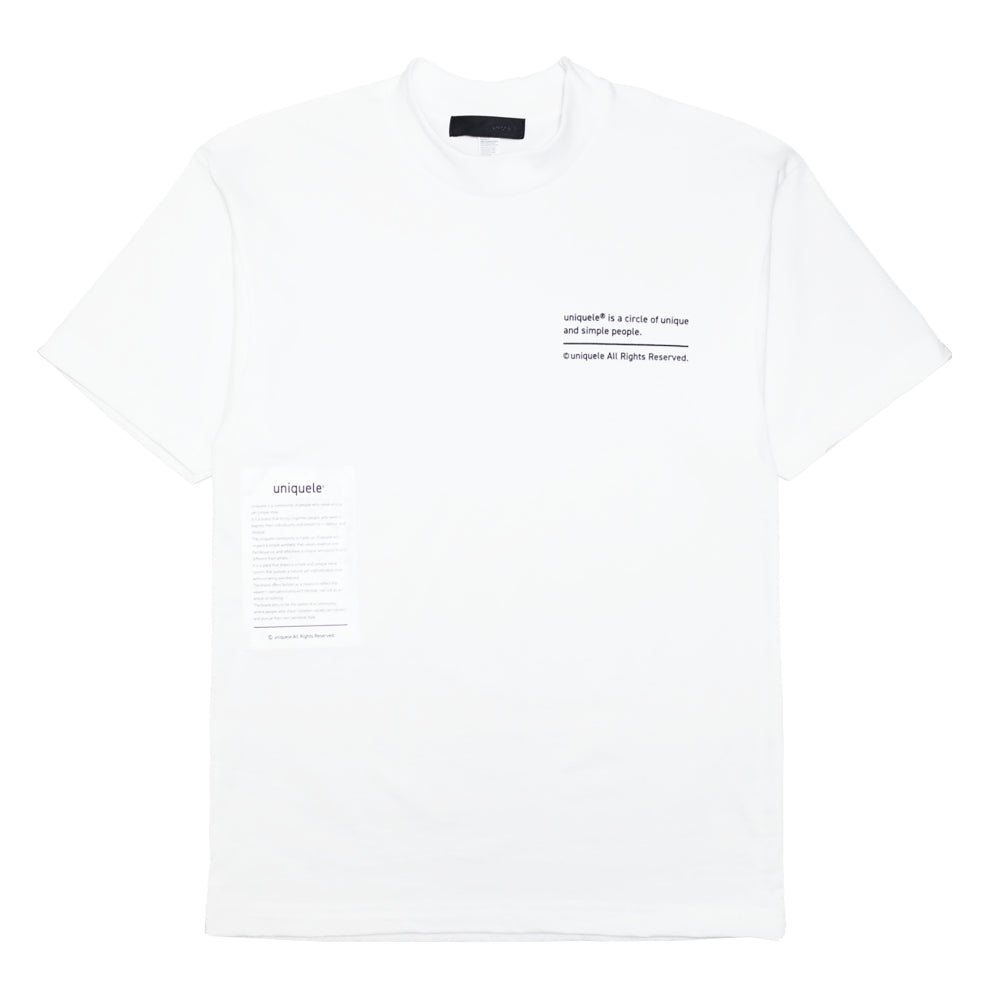 MOCK CREW NECK モックネック クルーネック Tシャツ MN2001 WHITE ホワイト