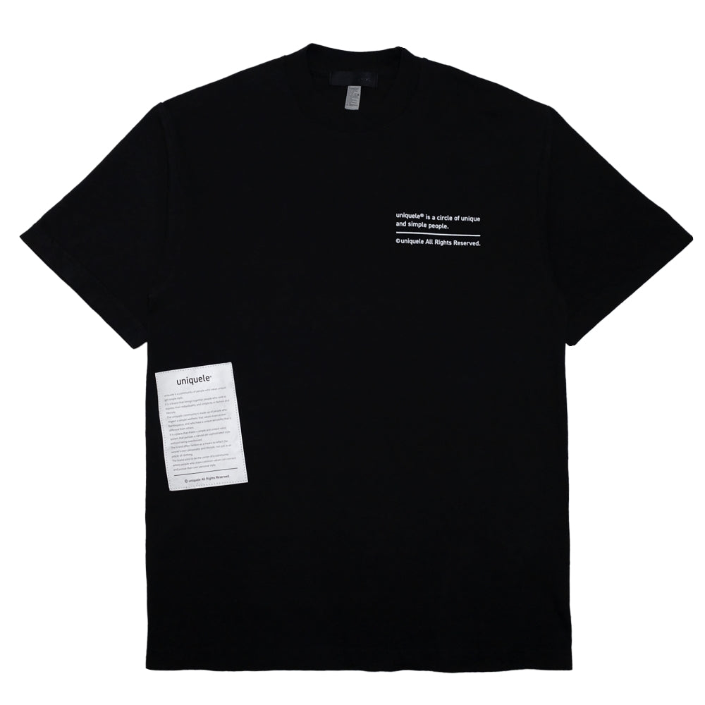 CREW NECK T-SHIRT クルーネック Tシャツ ST2001 BLACK ブラック