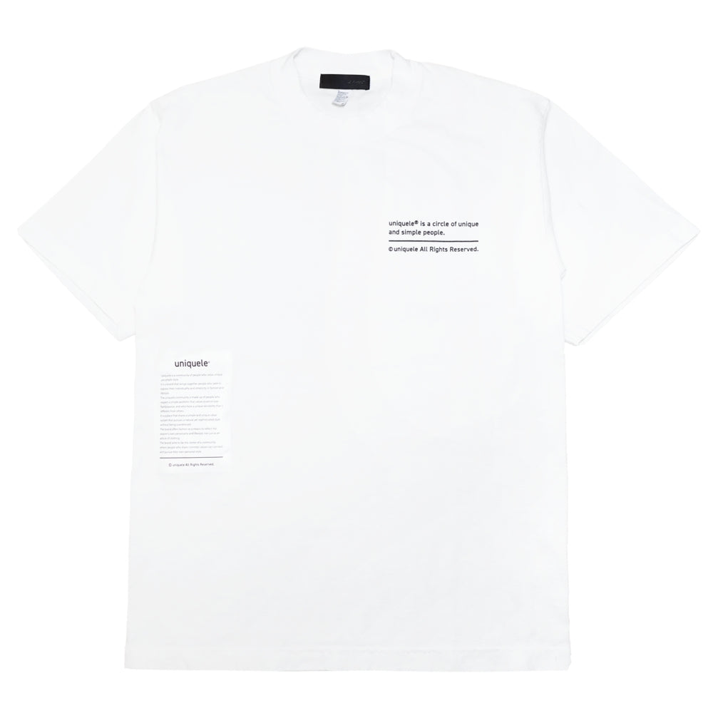 CREW NECK T-SHIRT クルーネック Tシャツ ST2001 WHITE ホワイト