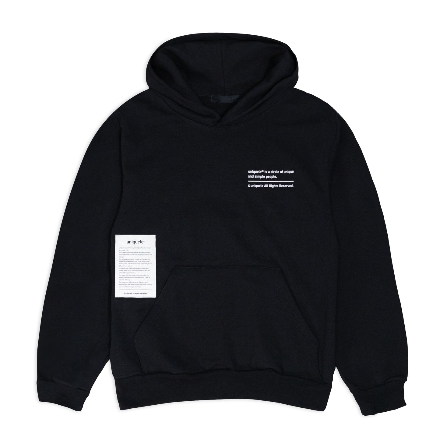 HEAVY FLEECE HOODIE スウェット フーディ FD2001 BLACK ブラック