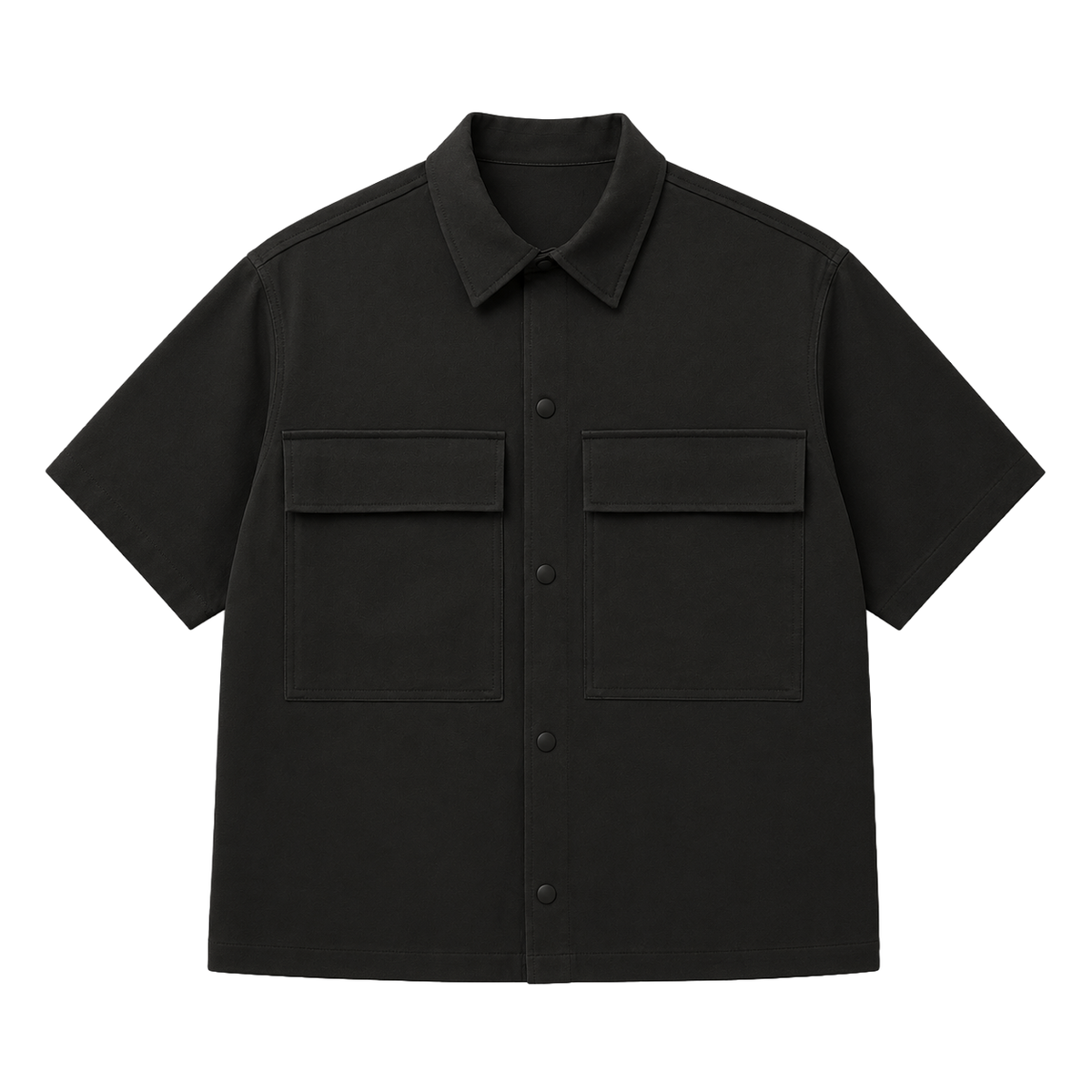 ショートスリーブシャツ セットアップ ブラック | uniquele SHS1001