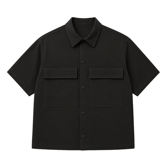 ショートスリーブシャツ セットアップ ブラック | uniquele SHS1001