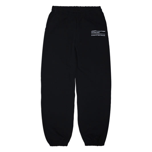 HEAVY FLEECE SWEATPANTS スウェット ロングパンツ LP2001 BLACK ブラック