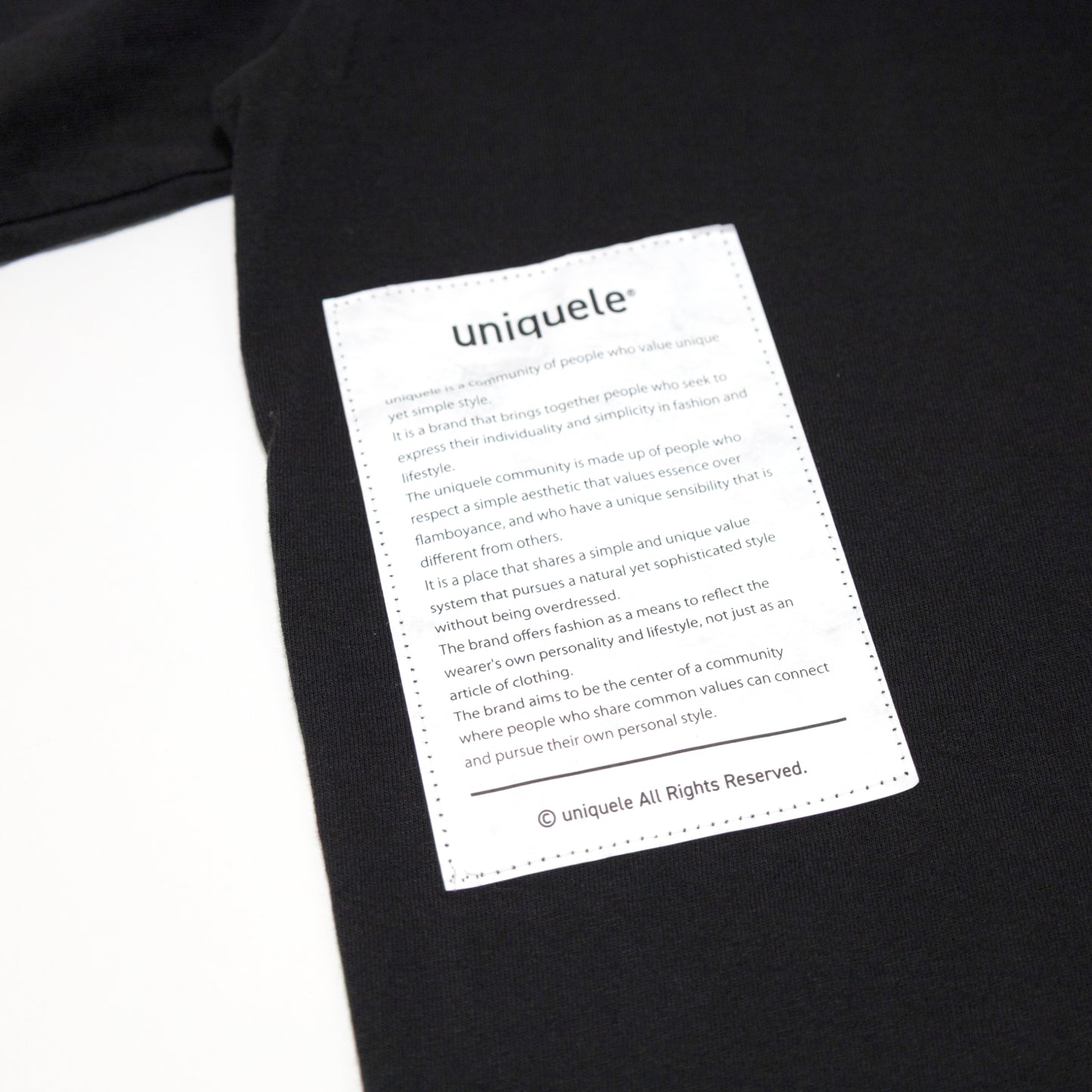 LONG SLEEVE CREW NECK T-SHIRT ロングスリーブ クルーネック ロンT LS2001 BLACK ブラック