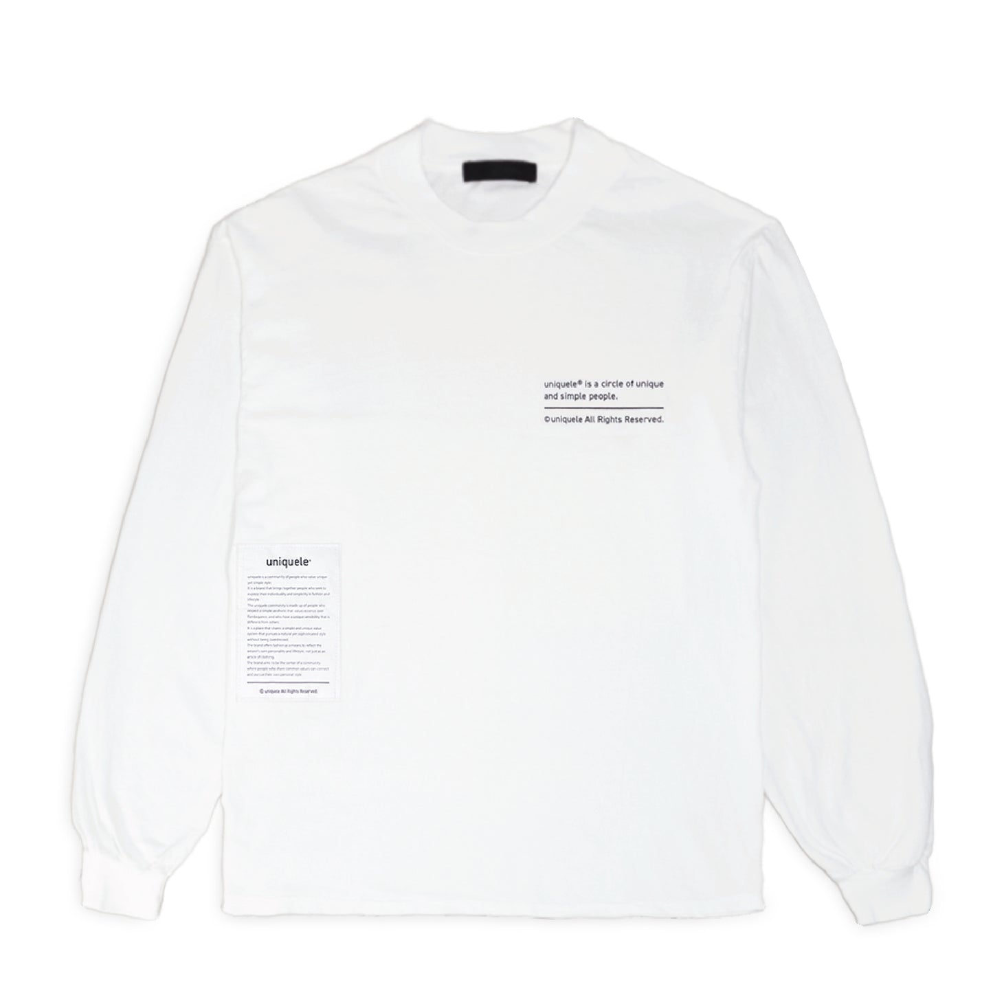 LONG SLEEVE CREW NECK T-SHIRT ロングスリーブ クルーネック ロンT LS2001 WHITE ホワイト