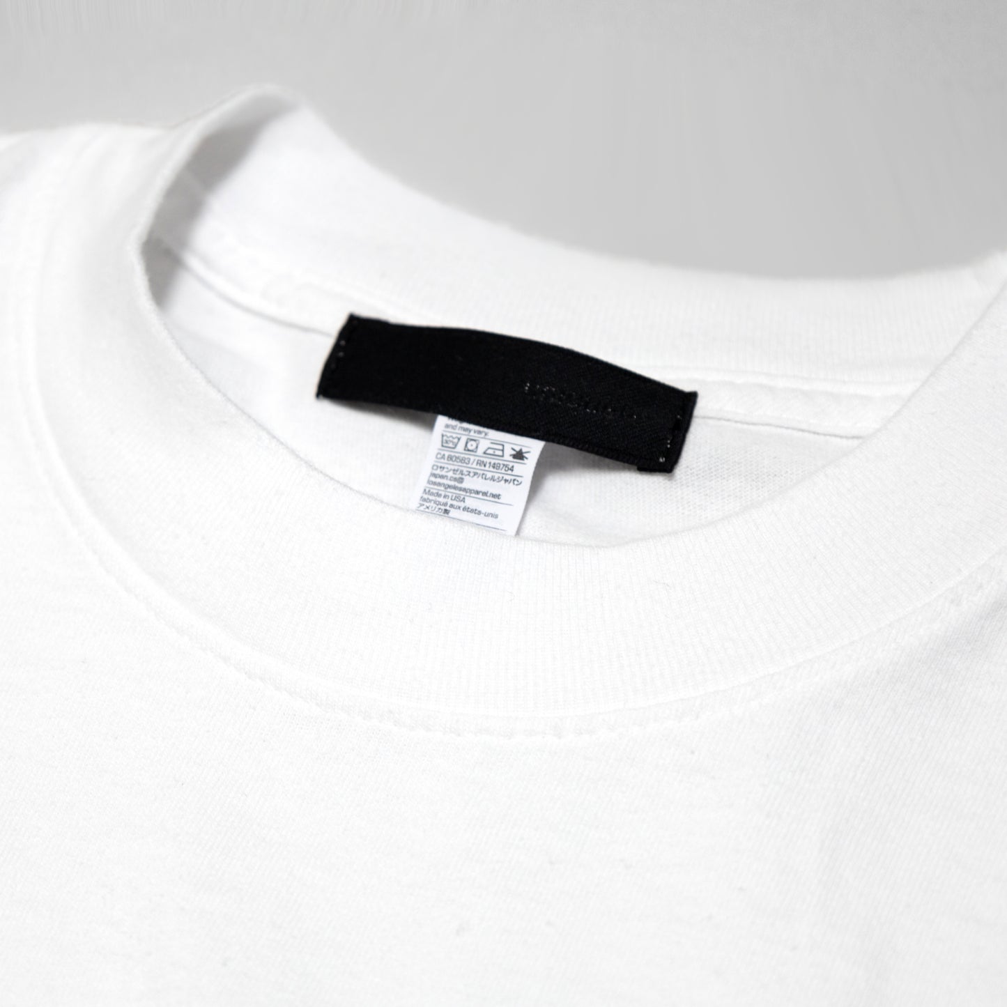 LONG SLEEVE CREW NECK T-SHIRT ロングスリーブ クルーネック ロンT LS2001 WHITE ホワイト