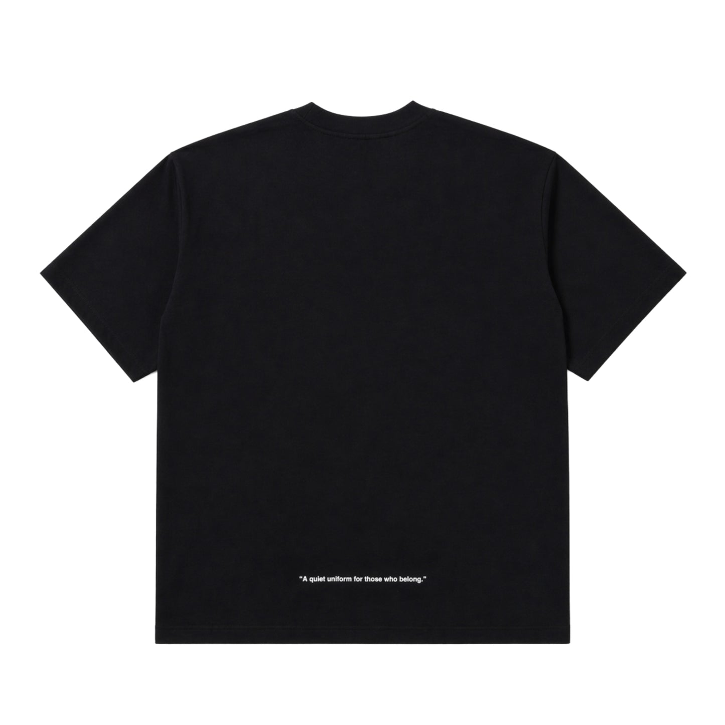 クルーネック Tシャツ Made in USA 6.5oz ブラック×ホワイト | uniquele ST2002