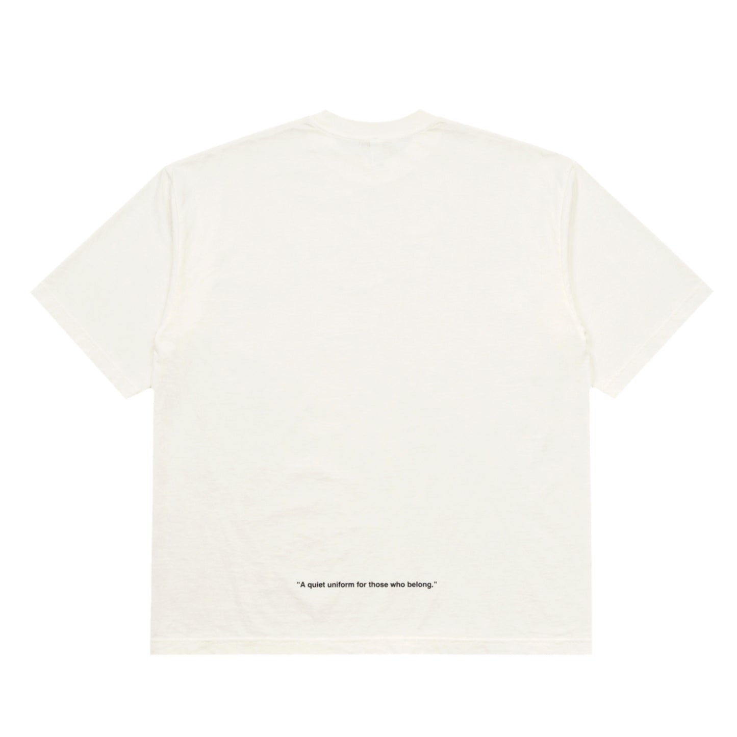 クルーネック Tシャツ Made in USA 6.5oz オフホワイト×ブラック | uniquele ST2003