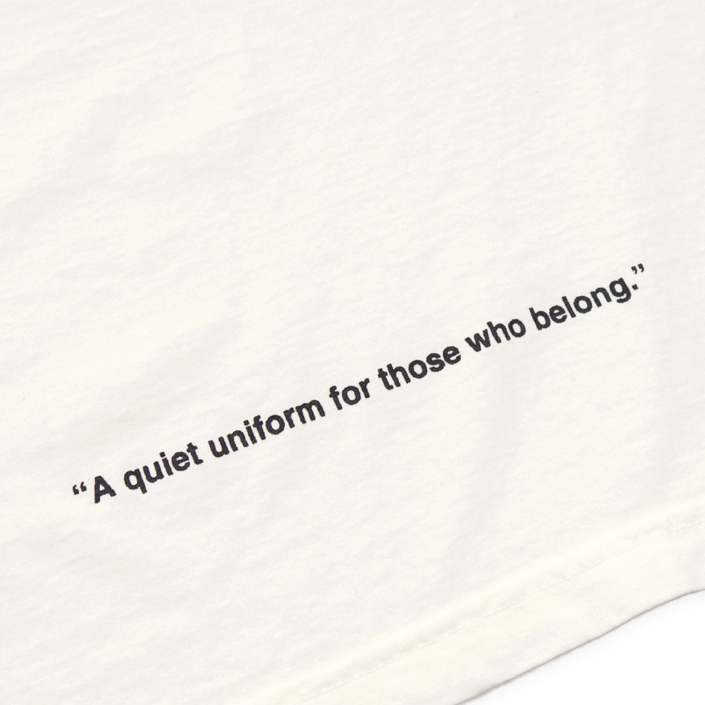 クルーネック Tシャツ Made in USA 6.5oz オフホワイト×ブラック | uniquele ST2003