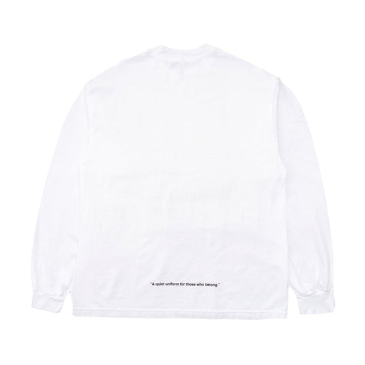 LONG SLEEVE CREW NECK T-SHIRT LS2002 WHITE / BLACK
