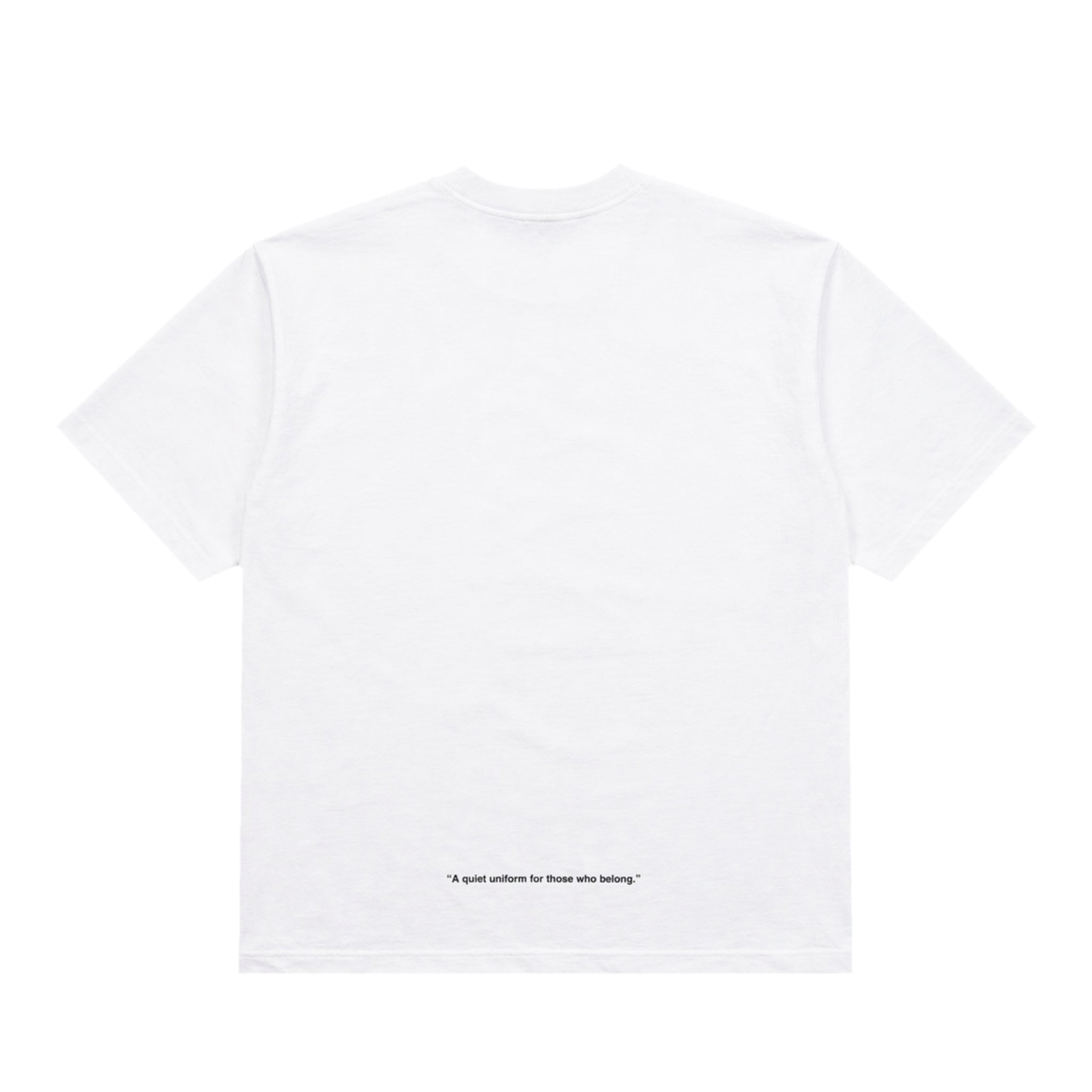 ホワイト クルーネック Tシャツ クルーネック Tシャツ Made in USA 6.5oz ホワイト×ブラック