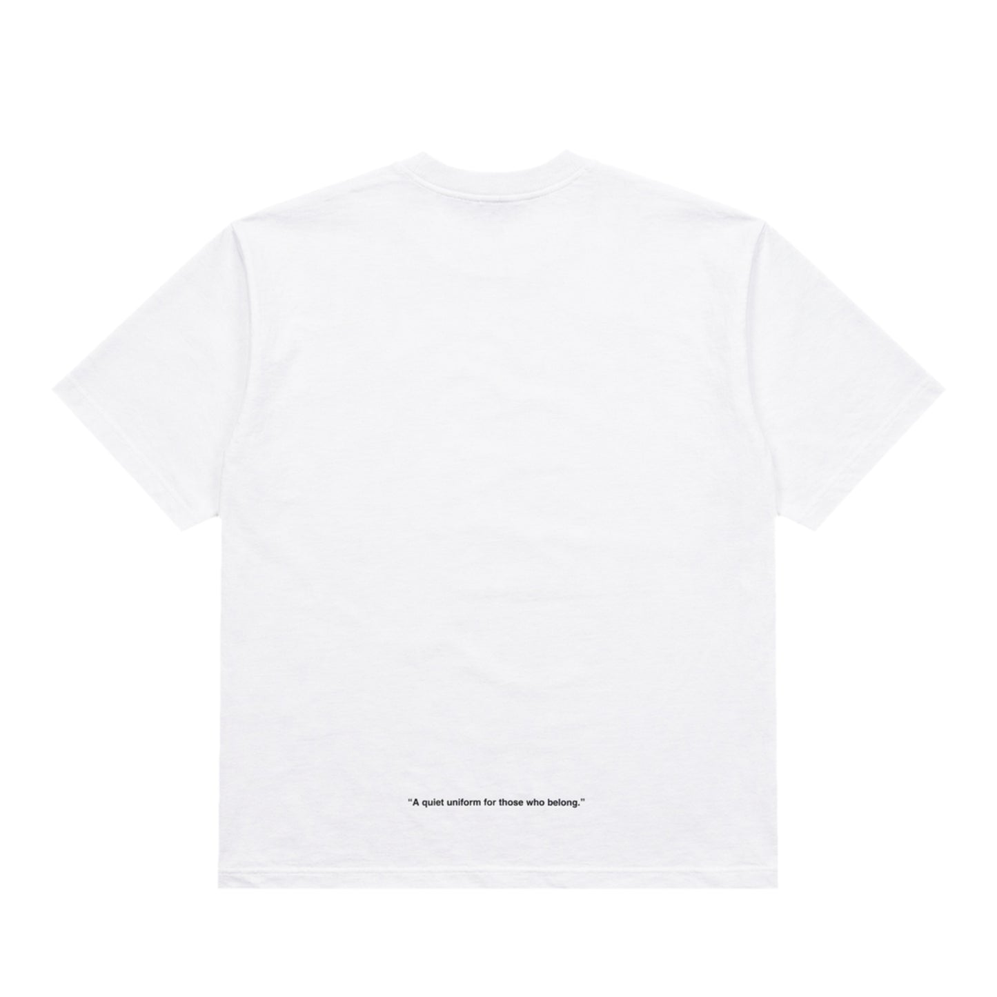 クルーネック Tシャツ Made in USA 6.5oz ホワイト×ブラック | uniquele ST2002