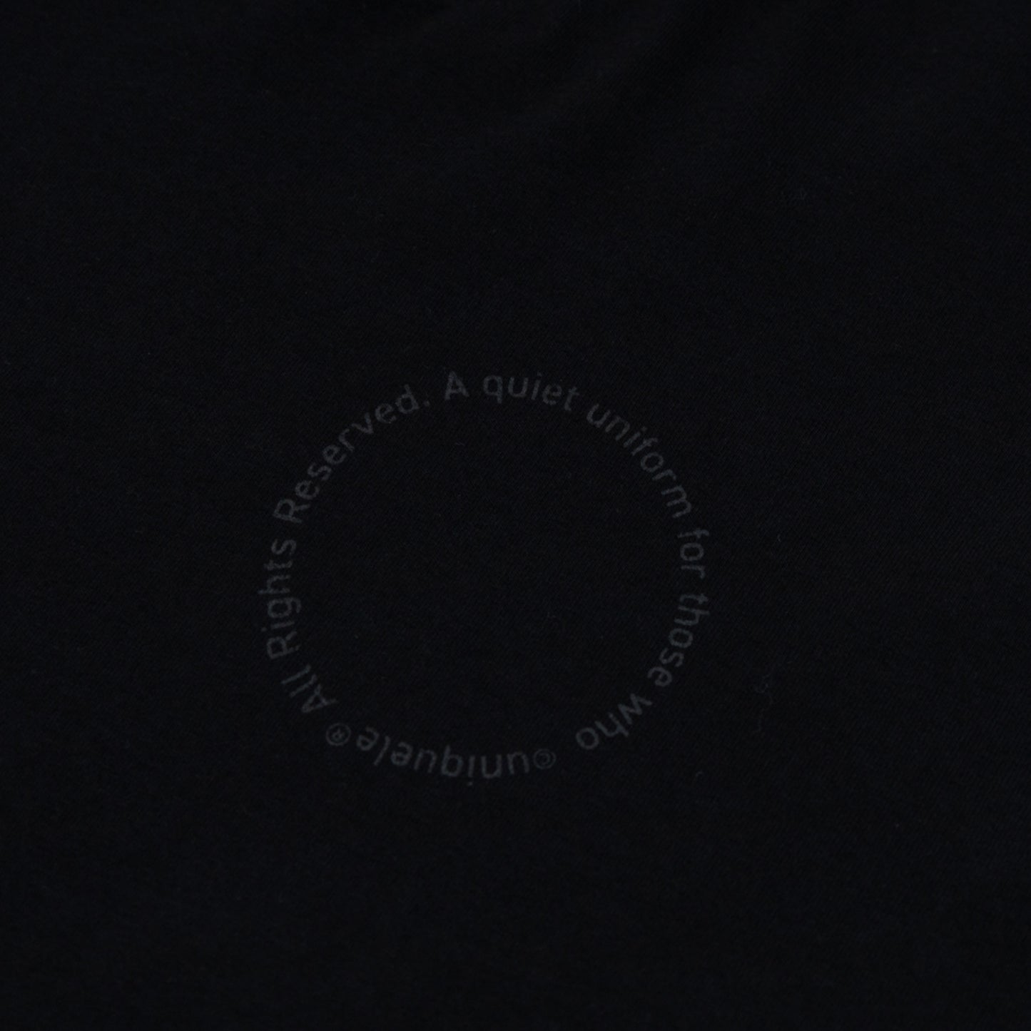 ロンT クルーネック Made in USA 6.5oz ブラック×ブラック | uniquele LS2003