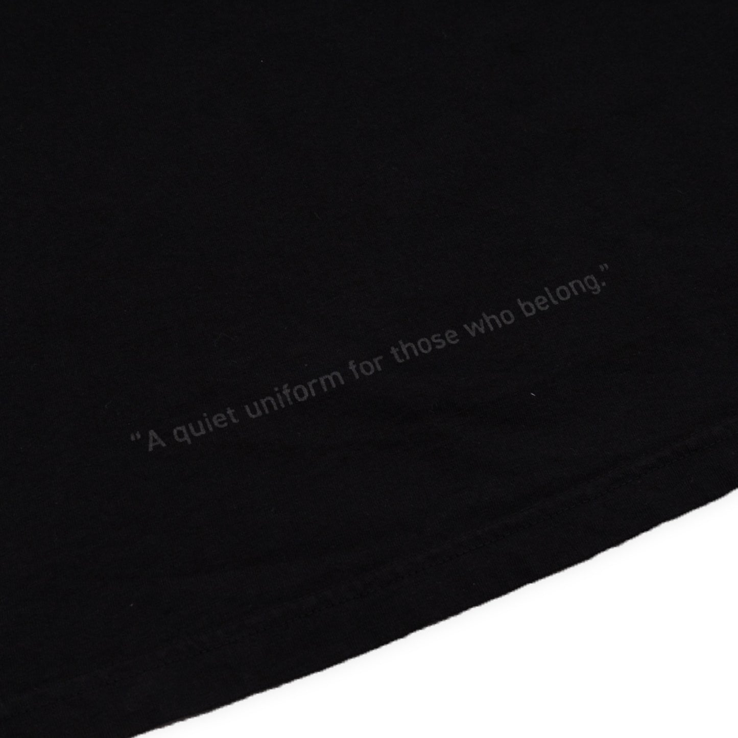ロンT クルーネック Made in USA 6.5oz ブラック×ブラック | uniquele LS2003