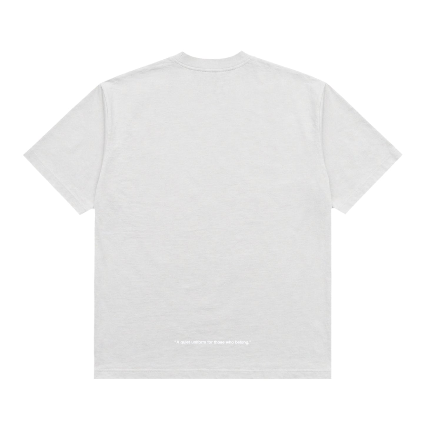 クルーネック Tシャツ Made in USA 6.5oz セメント×ホワイト | uniquele ST2003