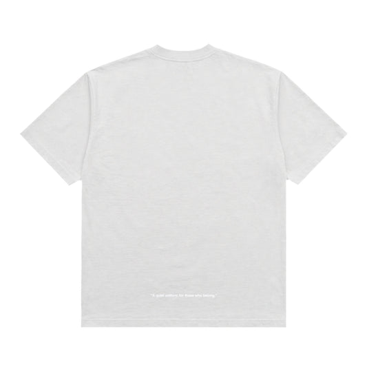CREW NECK T-SHIRT ST2003 CEMENT / WHITE