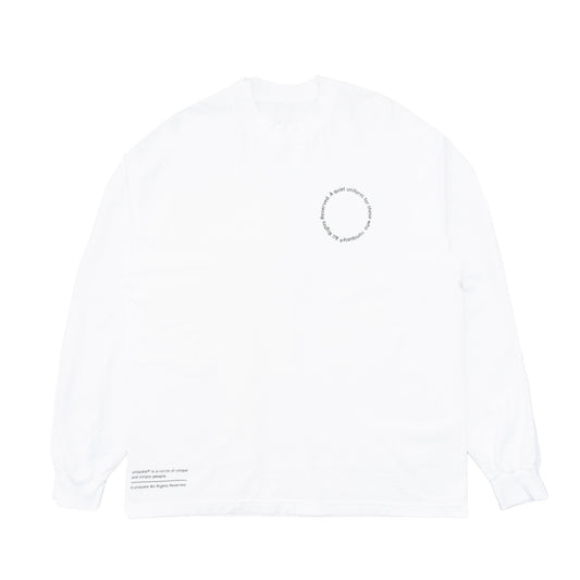 LONG SLEEVE CREW NECK T-SHIRT LS2003 WHITE / BLACK