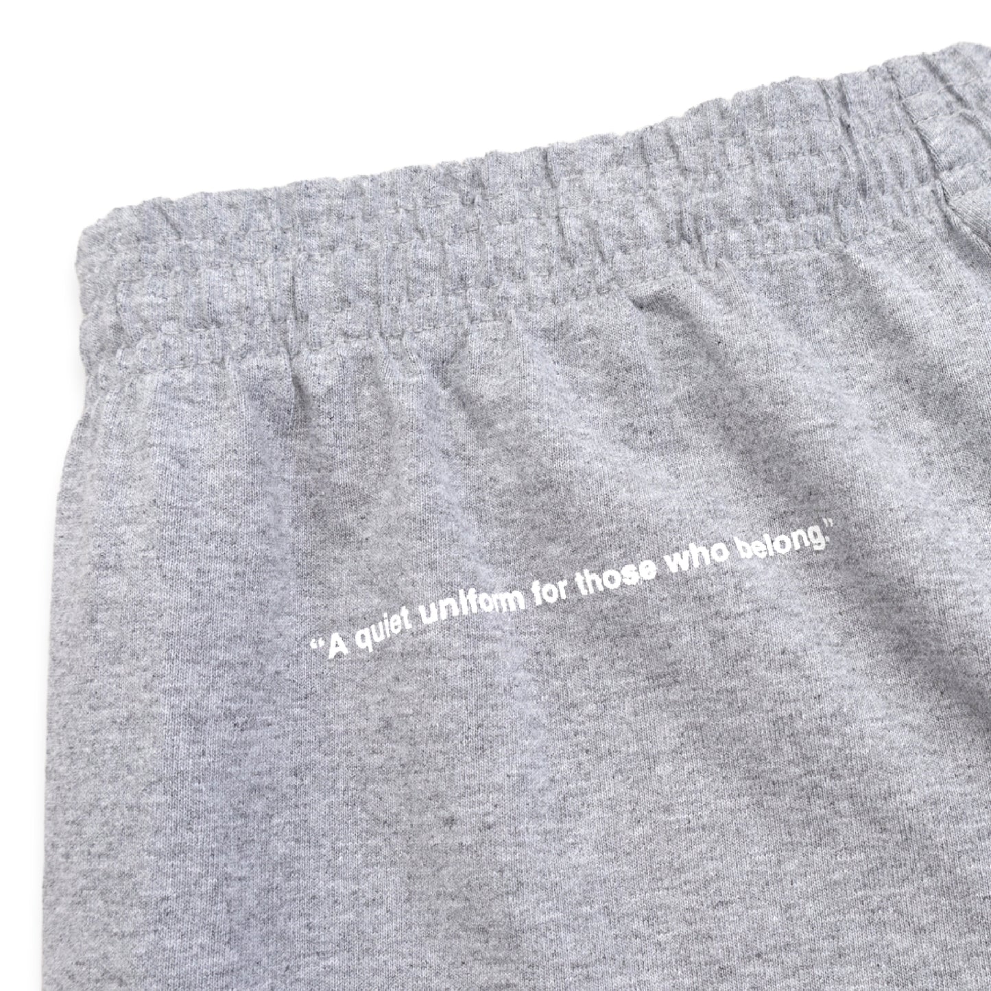 スウェットショーツ Made in USA コットン 8.5oz アッシュグレー×ホワイト | uniquele SP2002