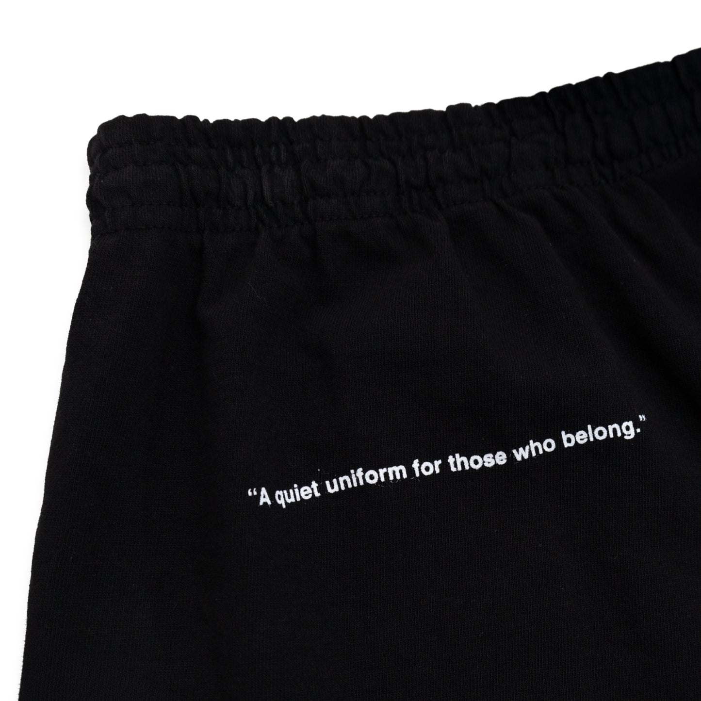 スウェットショーツ Made in USA コットン 8.5oz ブラック×ホワイト | uniquele SP2002