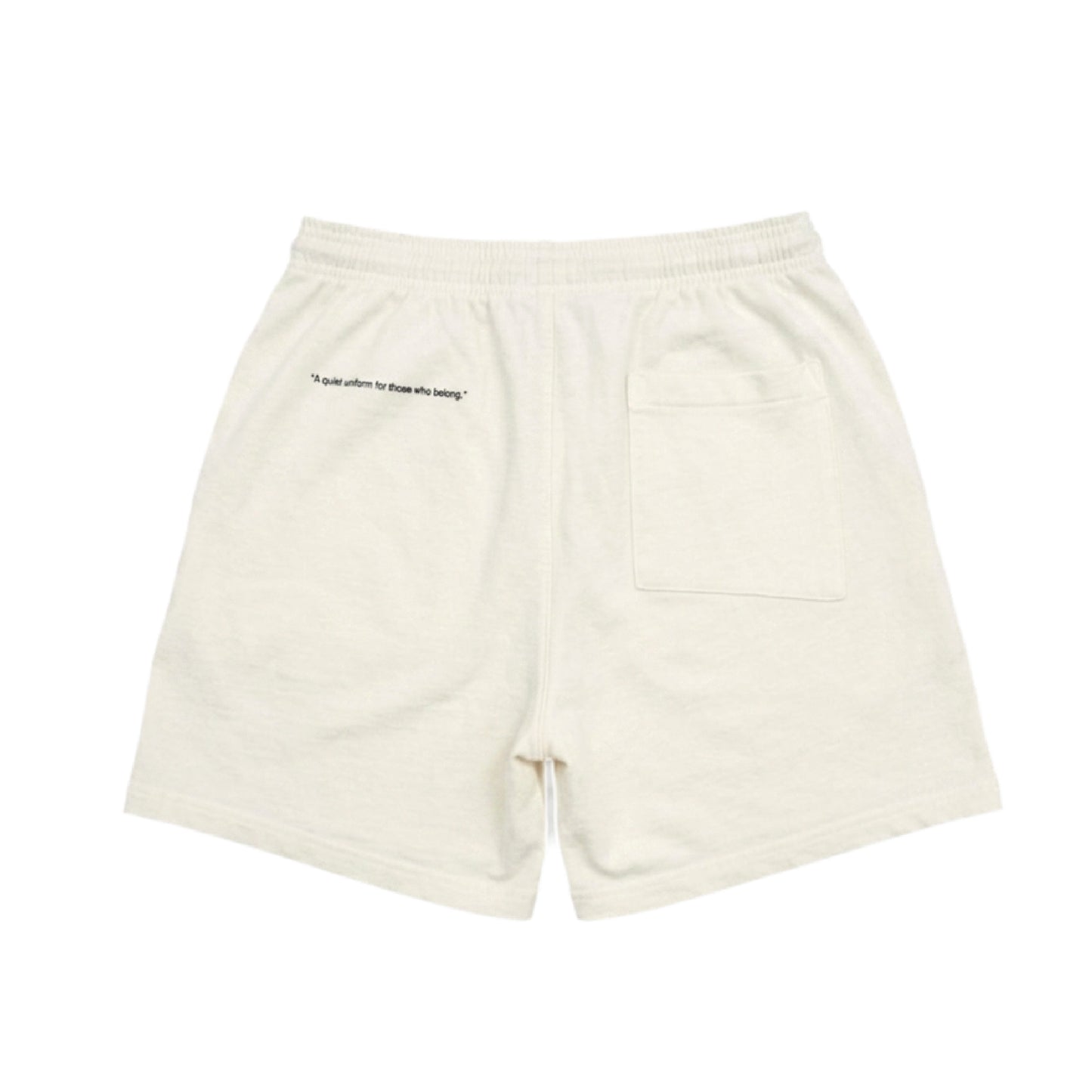 スウェットショーツ Made in USA コットン 8.5oz オフホワイト×ブラック | uniquele SP2002