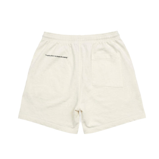 HEAVY JERSEY SWEAT SHORT SP2002 OFF WHITE / BLACK