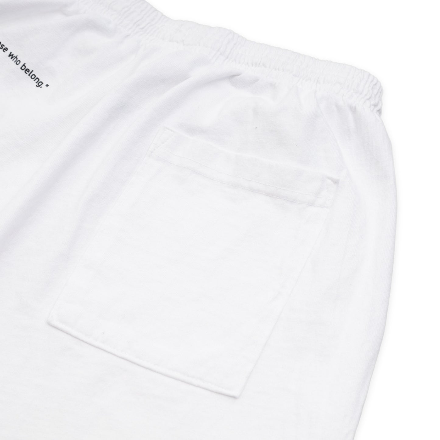 スウェットショーツ Made in USA コットン 8.5oz ホワイト×ブラック | uniquele SP2002