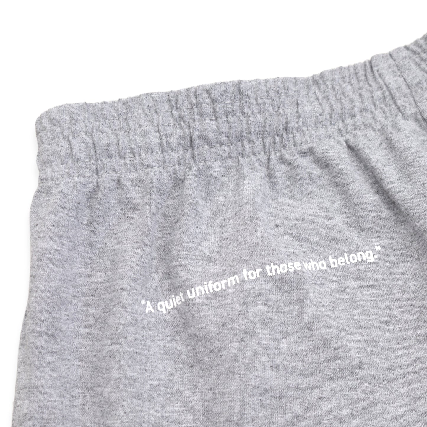 スウェットショーツ Made in USA コットン 8.5oz アッシュグレー×ホワイト | uniquele SP2003