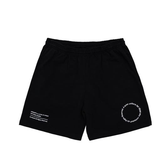 HEAVY JERSEY SWEAT SHORT SP2003 BLACK / WHITE