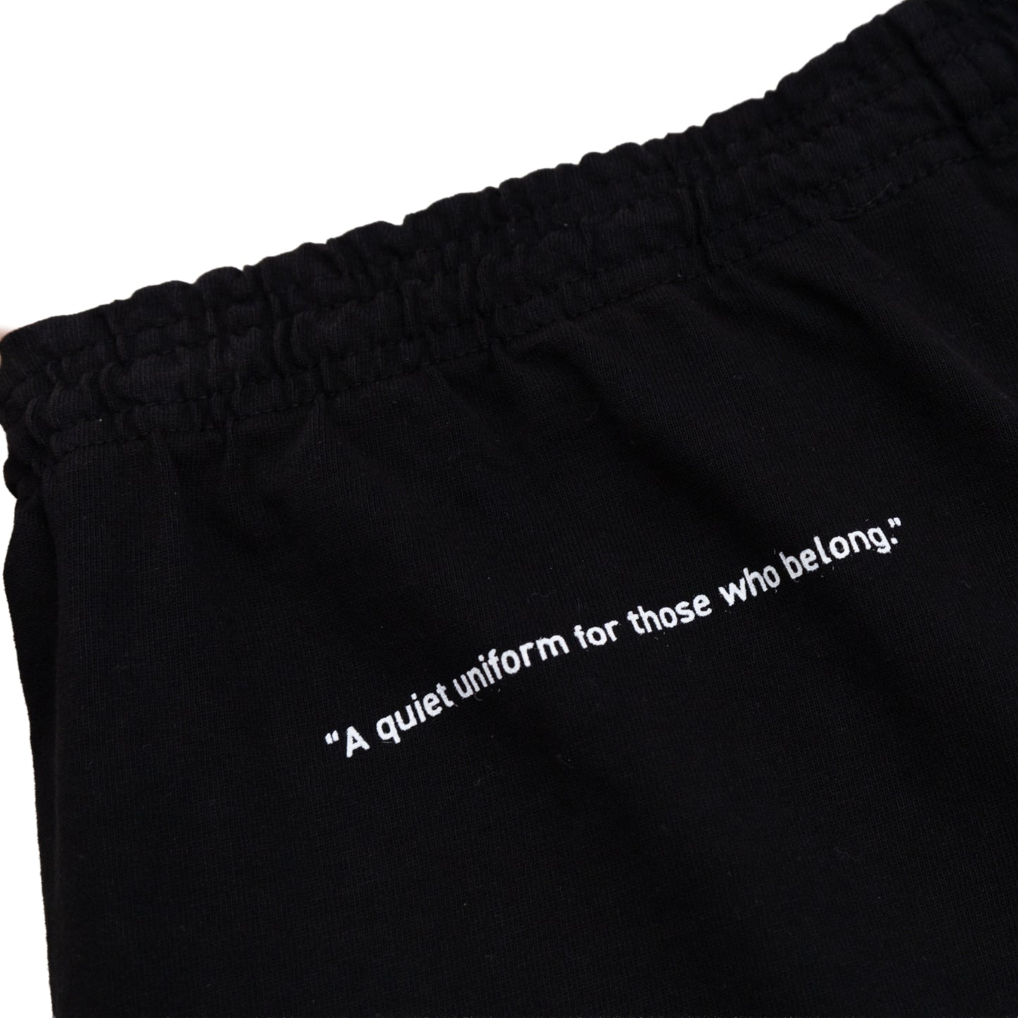 スウェットショーツ Made in USA コットン 8.5oz ブラック×ホワイト | uniquele SP2003