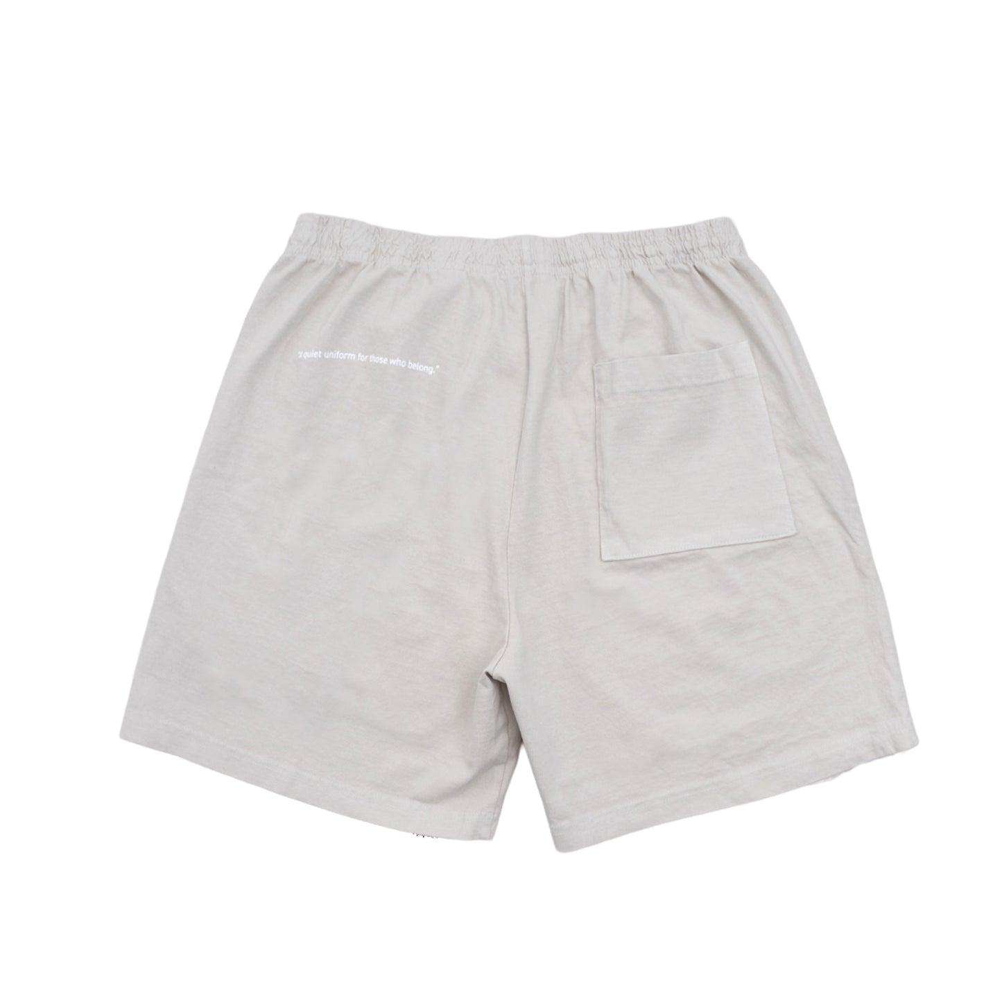 スウェットショーツ Made in USA コットン 8.5oz セメント×ホワイト | uniquele SP2003