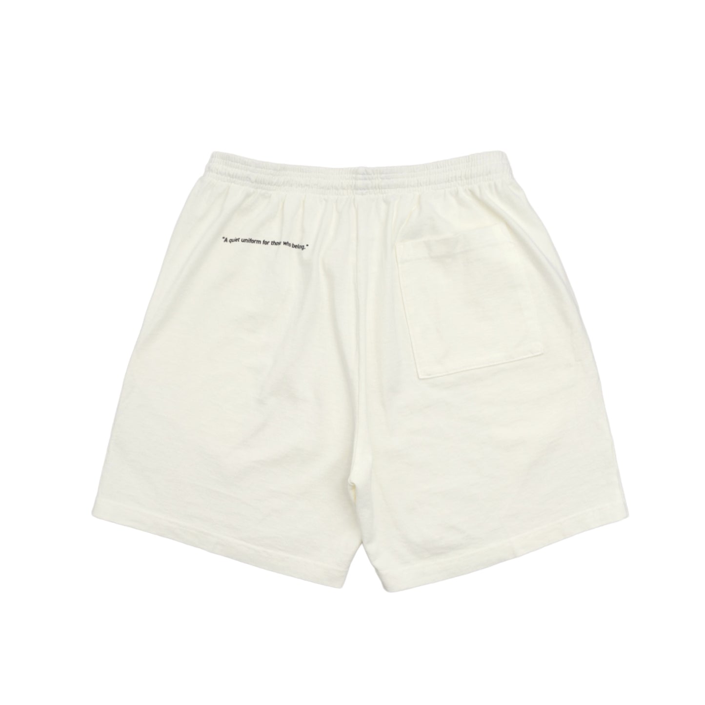スウェットショーツ Made in USA コットン 8.5oz オフホワイト×ブラック | uniquele SP2003