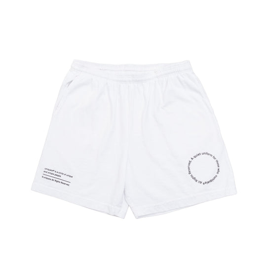 HEAVY JERSEY SWEAT SHORT SP2003 WHITE / BLACK