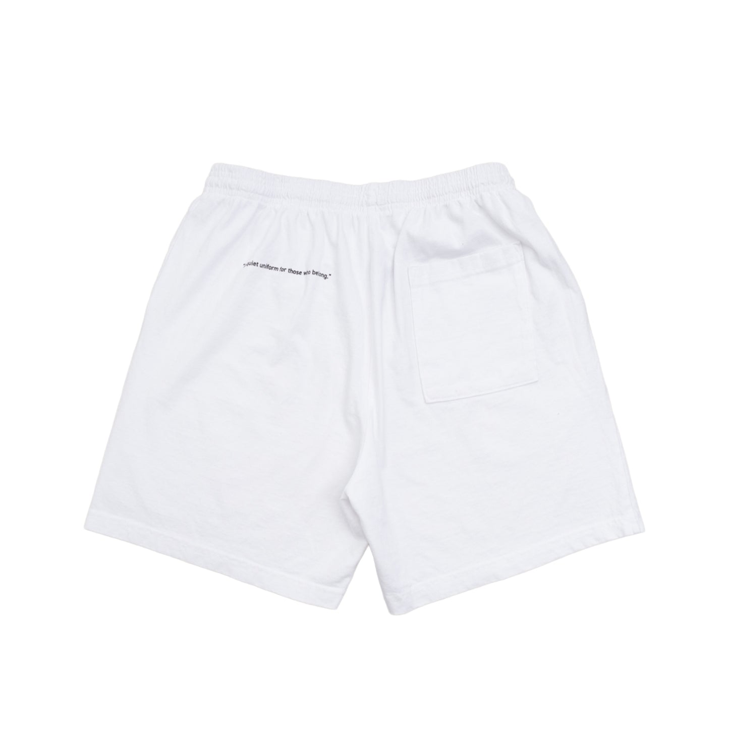 スウェットショーツ Made in USA コットン 8.5oz ホワイト×ブラック | uniquele SP2003