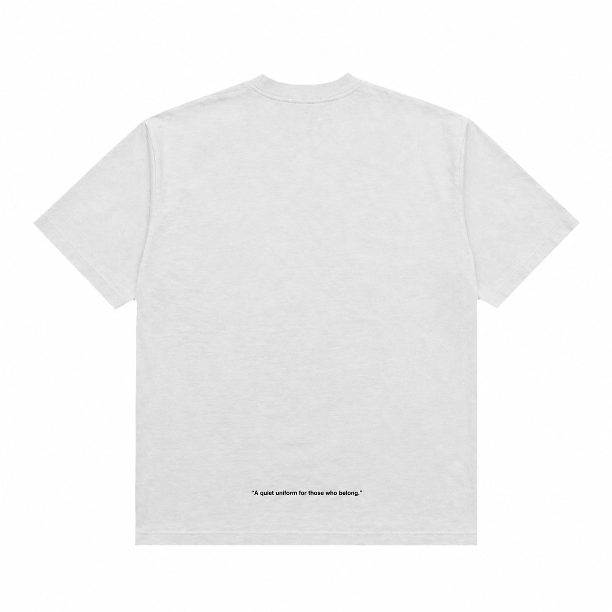 クルーネック Tシャツ Made in USA 6.5oz セメント×ブラック | uniquele ST2002