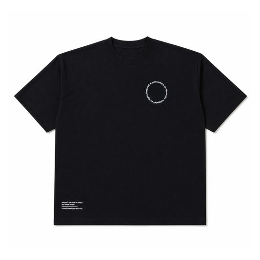 CREW NECK T-SHIRT ST2003 BLACK / WHITE
