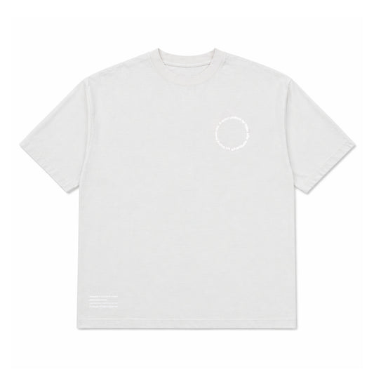 CREW NECK T-SHIRT ST2003 CEMENT / WHITE
