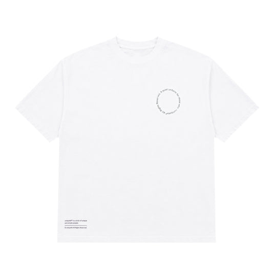 CREW NECK T-SHIRT ST2003 WHITE / BLACK