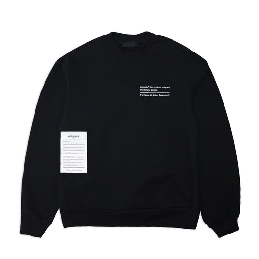 HEAVY FLEECE CREWNECK SWEAT クルーネック スウェット SW2001 BLACK ブラック