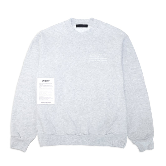 HEAVY FLEECE CREWNECK SWEAT クルーネック スウェット SW2001 ASH GREY アッシュグレー
