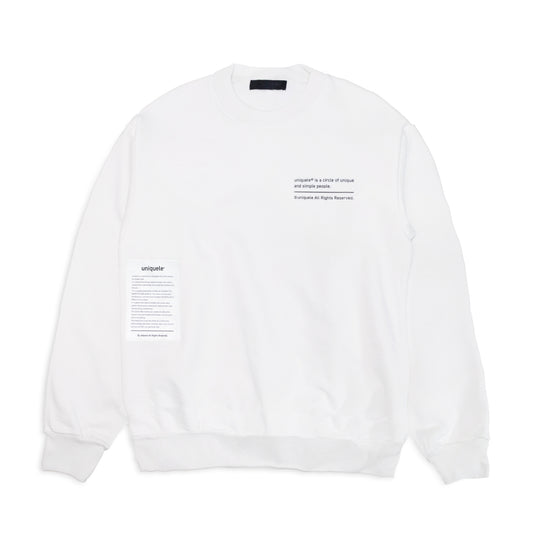 HEAVY FLEECE CREWNECK SWEAT クルーネック スウェット SW2001 WHITE ホワイト